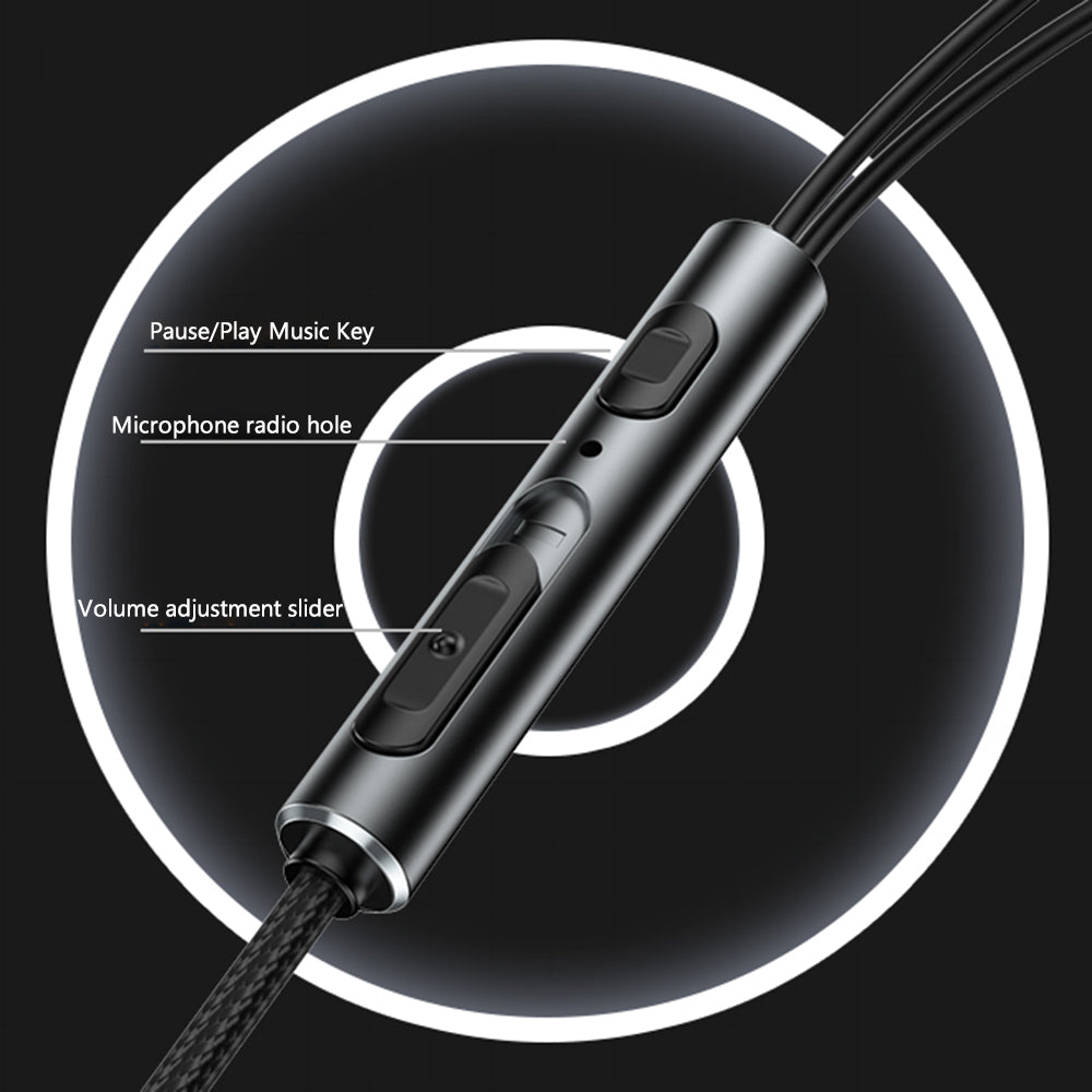 YESIDO YH40 3,5 mm stik med ledningsforbundne hovedtelefoner HiFi lyd Musik øretelefoner med mikrofon YESIDO YH40 3,5 mm stik med ledningsforbundne hovedtelefoner HiFi lyd Musik øretelefoner med mikrofon